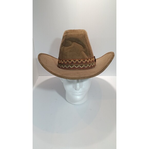 Vintage Newport Western Cowboy Hat Brown Suede Felt S 6 3/4 - 6 7/8 - Picture 2 of 14